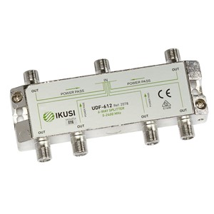 UDF-612_ rozbočovač, 6 výst. 11,8 dB, DC pass