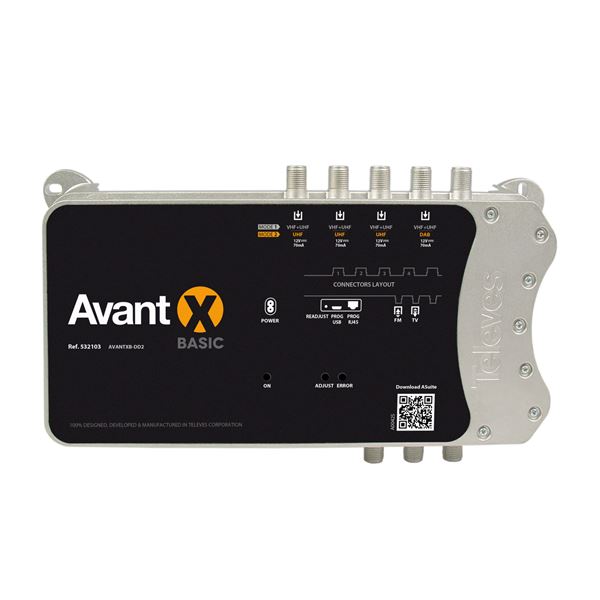 532103_ AVANT X BASIC digitální programovatelný zesilovač s konverzí, LTE700