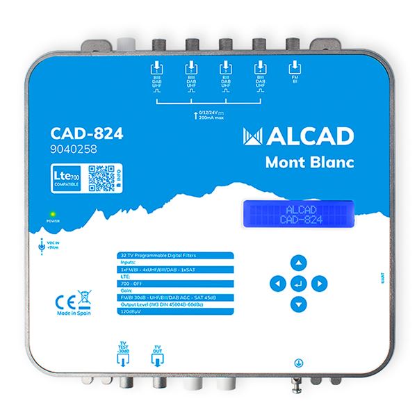 CAD-824 Mont Blanc_ digitální programovatelný zesilovač s konverzí, LTE700