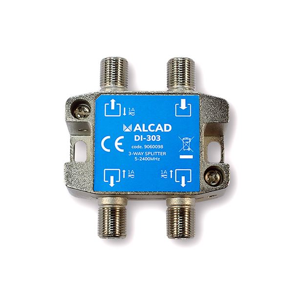 DI-303_ rozbočovač, 3 výstupy, 8 dB, DC pass