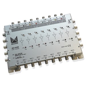 AU-641_ zesilovač kaskádních multipřepínačů, 8 vst./výst.