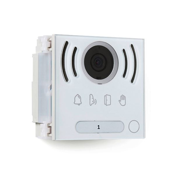 MVG-011_ hlasový a kamerový modul vstupního panelu USOA, 2 pozice,1 jednostranné tlačítko, systém 2v