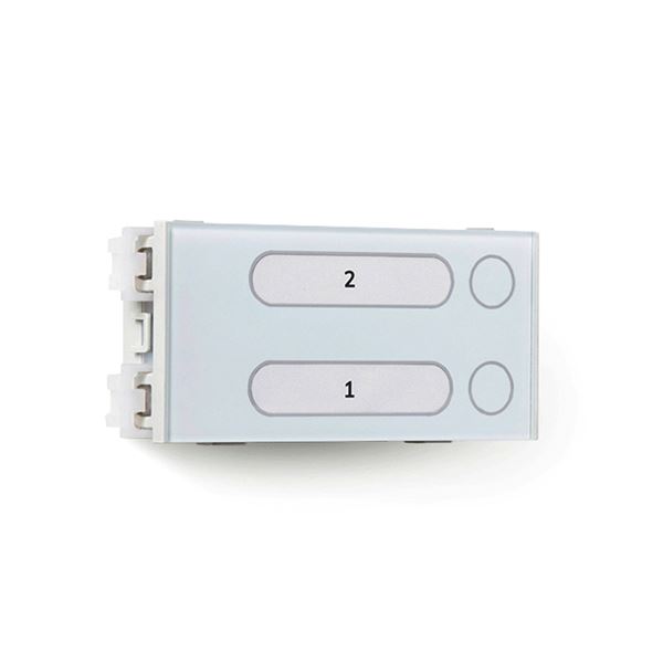 MPP-012_ tlačítkový modul vstupního panelu USOA, 2 jednostranné, 1 pozice, systém 2v