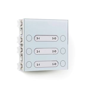 MPG-023_ tlačítkový modul vstupního panelu USOA, 3 dvoustranná, 2 pozice, systém 2v