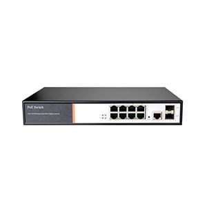 DIV-308_  odbočovač/IP switch, 8 výstupy PoE + 1 vstup down/uplink, systém iPAL