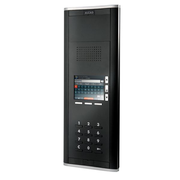 PAK-51010_ vstupní panel iBLACK s audio modulem, TFT obrazovkou a klavesnicí, systém 2