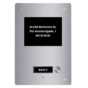 PTS-64201_ rozšiřující vstupní panel ALOI,1 jednostrané tlačítko, active view, systém 2v