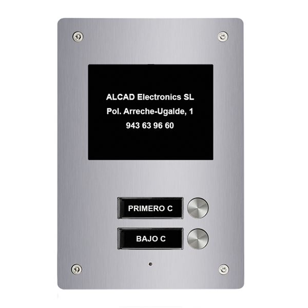 PTS-64202_ rozšiřující vstupní panel ALOI,2 jednostranná tlačítka, active view, systém 2v