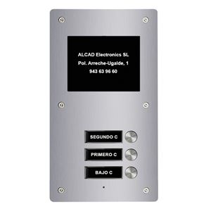 PTS-64203_ rozšiřující vstupní panel ALOI,3 jednostraná tlačítka, active view, systém 2v