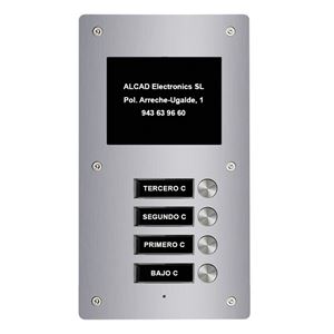PTS-64204_ rozšiřující vstupní panel ALOI,4 jednostraná tlačítka, active view, systém 2v
