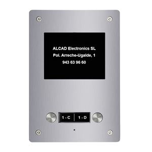 PTD-64201_ rozšiřující vstupní panel ALOI,1 oboustranné tlačítko, active view, systém 2v
