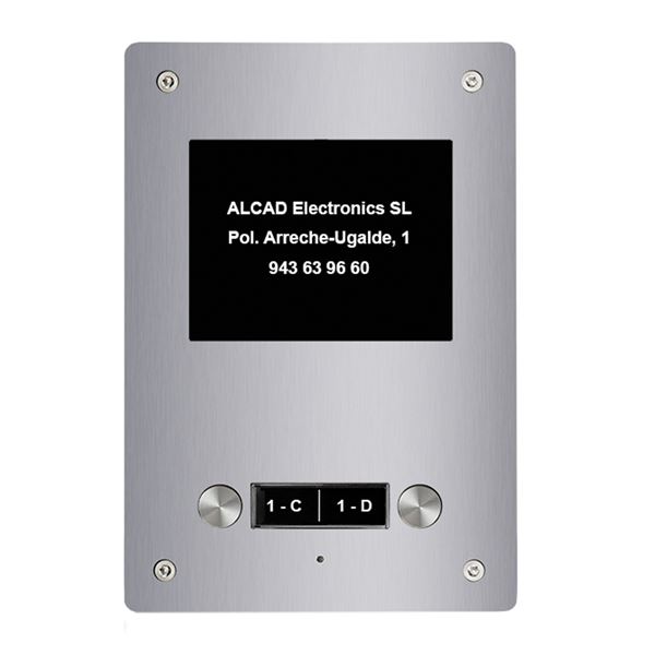 PTD-64201_ rozšiřující vstupní panel ALOI,1 oboustranné tlačítko, active view, systém 2v