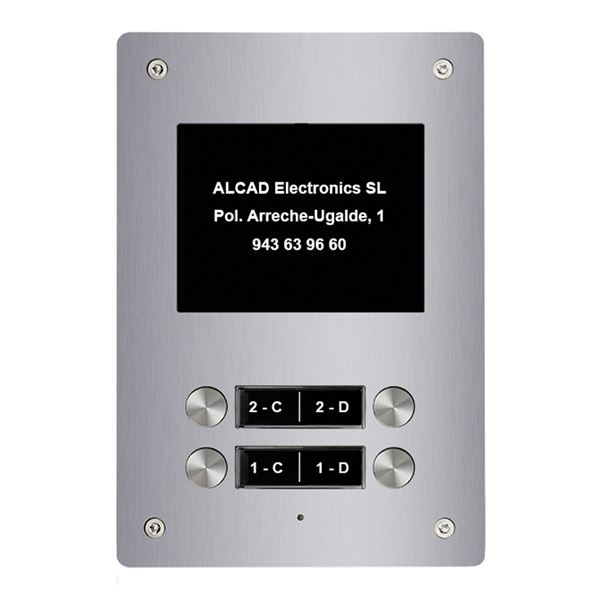 PTD-64202_ rozšiřující vstupní panel ALOI,2 oboustranná tlačítka, active view, systém 2v