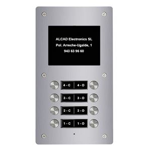 PTD-64204_ rozšiřující vstupní panel ALOI,4 oboustranná tlačítka, active view, systém 2v