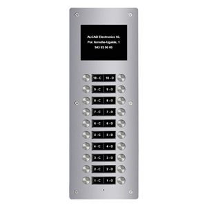 PTD-64210_ rozšiřující vstupní panel ALOI,10 oboustranných tlačítek, active view, systém 2v