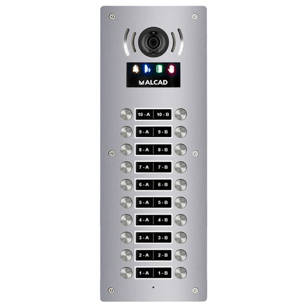 PTD-63210_ vstupní panel ALOI,10 oboustranných tlačítek, active view, systém 2v